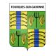 Fourques-sur-Garonne Sticker wappen, gelsenkirchen, augsburg, klebender aufkleber