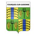 Fourques-sur-Garonne 47 ville sticker blason écusson autocollant adhésif