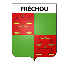 Fréchou 47 ville sticker blason écusson autocollant adhésif