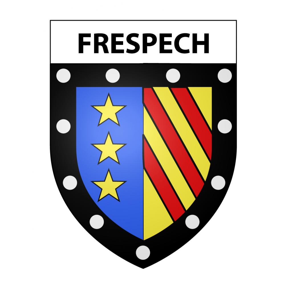 Pegatinas escudo de armas de Frespech adhesivo de la etiqueta engomada