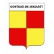 Gontaud-de-Nogaret 47 ville sticker blason écusson autocollant adhésif