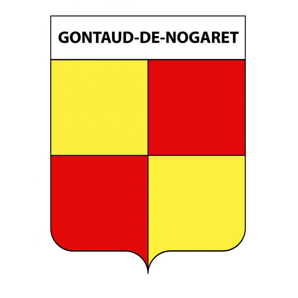 Adesivi stemma Gontaud-de-Nogaret adesivo