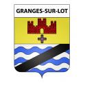 Granges-sur-Lot 47 ville sticker blason écusson autocollant adhésif