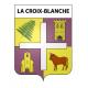 Pegatinas escudo de armas de La Croix-Blanche adhesivo de la etiqueta engomada