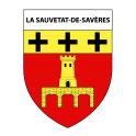 La Sauvetat-de-Savères 47 ville sticker blason écusson autocollant adhésif