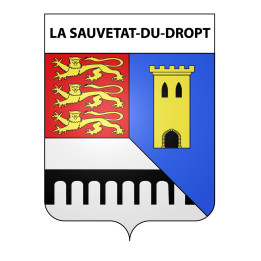 Stickers coat of arms La Sauvetat-du-Dropt adhesive sticker