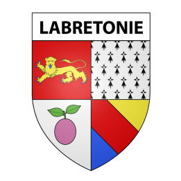 Labretonie Sticker wappen, gelsenkirchen, augsburg, klebender aufkleber