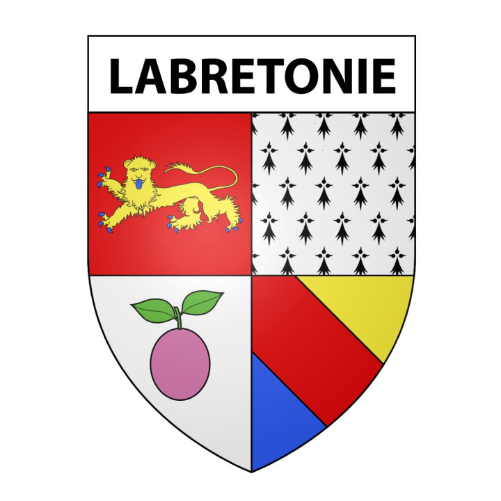 Labretonie 47 ville sticker blason écusson autocollant adhésif