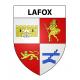 Lafox Sticker wappen, gelsenkirchen, augsburg, klebender aufkleber