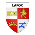 Lafox 47 ville sticker blason écusson autocollant adhésif