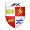 Lafox 47 ville sticker blason écusson autocollant adhésif