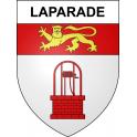 Pegatinas escudo de armas de Laparade adhesivo de la etiqueta engomada