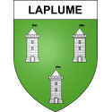 Stickers coat of arms Laplume adhesive sticker