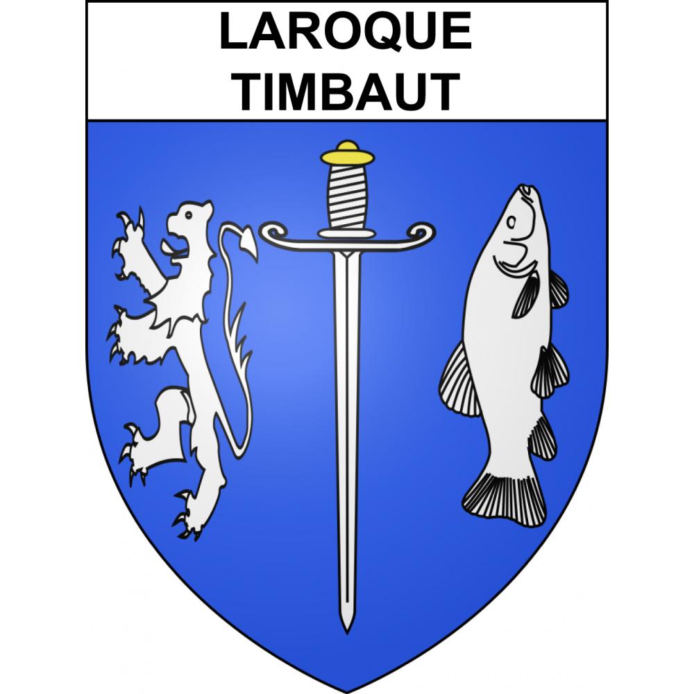 Laroque-Timbaut 47 ville sticker blason écusson autocollant adhésif