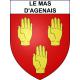 Le Mas-d'Agenais 47 ville sticker blason écusson autocollant adhésif