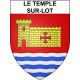Le Temple-sur-Lot 47 ville sticker blason écusson autocollant adhésif
