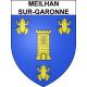 Meilhan-sur-Garonne Sticker wappen, gelsenkirchen, augsburg, klebender aufkleber