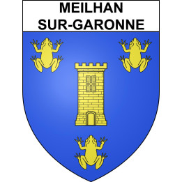Meilhan-sur-Garonne 47 ville sticker blason écusson autocollant adhésif