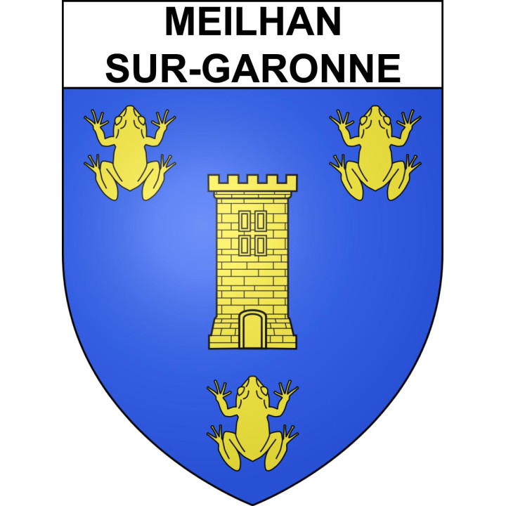 Stickers coat of arms Meilhan-sur-Garonne adhesive sticker