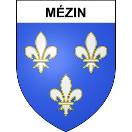 Mézin Sticker wappen, gelsenkirchen, augsburg, klebender aufkleber