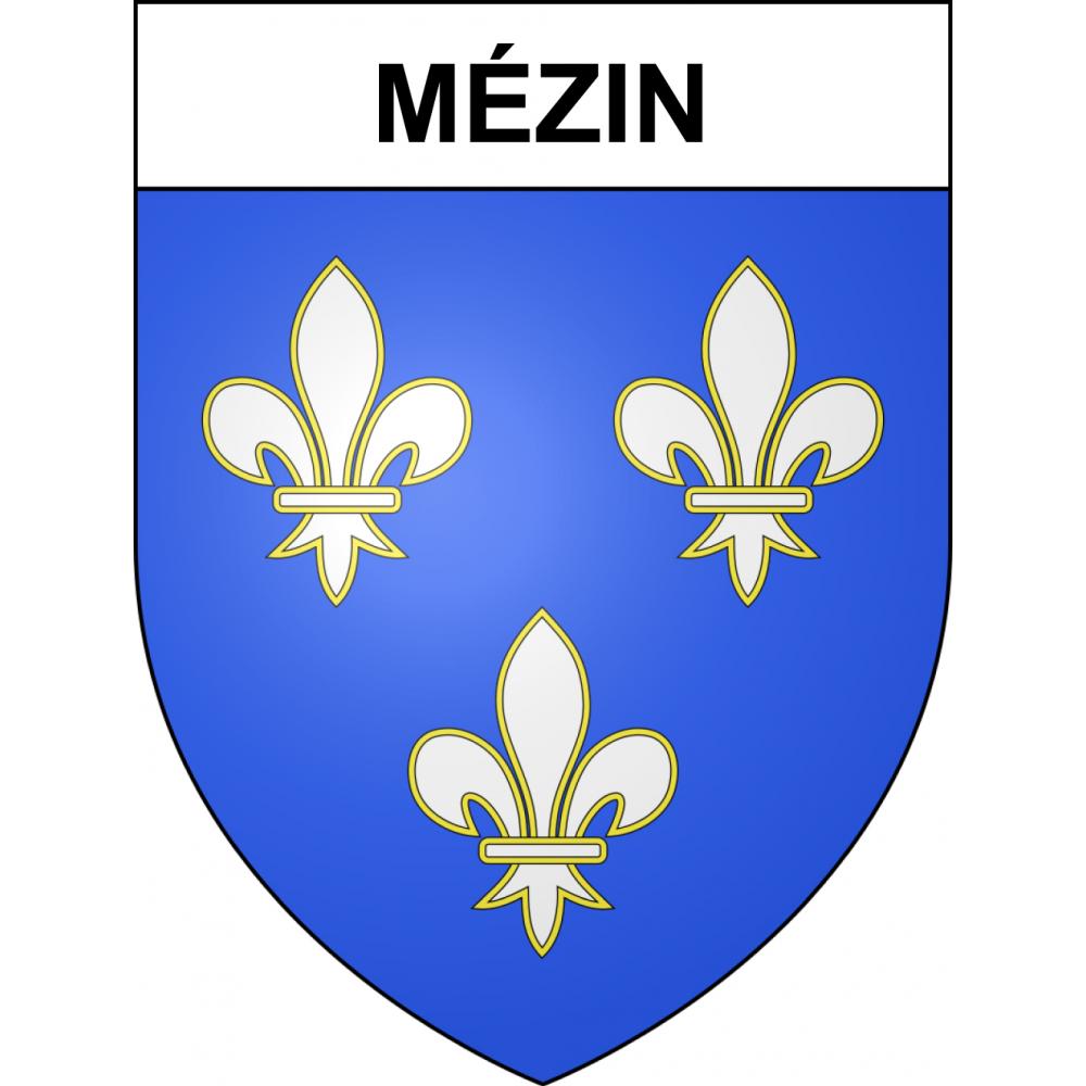 Stickers coat of arms Mézin adhesive sticker