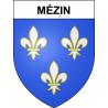 Mézin 47 ville sticker blason écusson autocollant adhésif