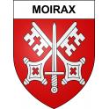 Moirax Sticker wappen, gelsenkirchen, augsburg, klebender aufkleber