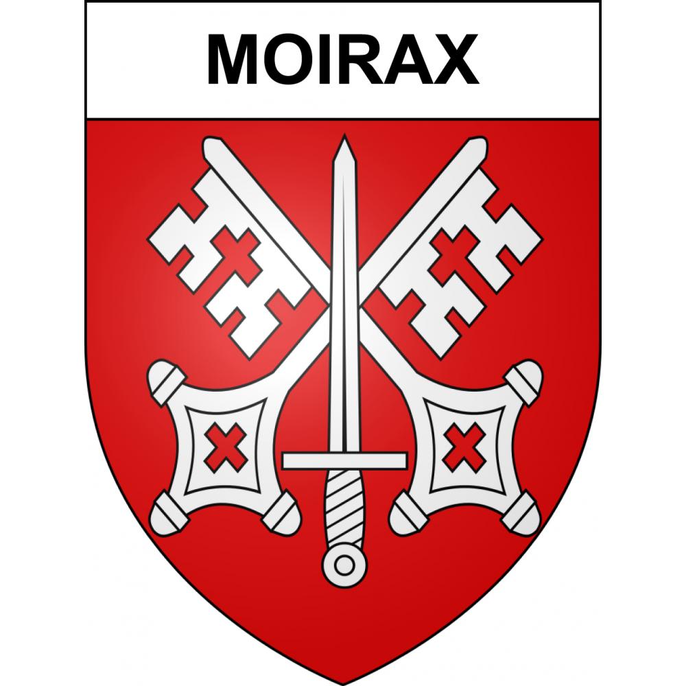 Moirax Sticker wappen, gelsenkirchen, augsburg, klebender aufkleber