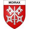 Moirax Sticker wappen, gelsenkirchen, augsburg, klebender aufkleber