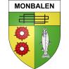 Monbalen Sticker wappen, gelsenkirchen, augsburg, klebender aufkleber