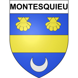 Pegatinas escudo de armas de Montesquieu adhesivo de la etiqueta engomada