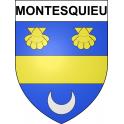 Pegatinas escudo de armas de Montesquieu adhesivo de la etiqueta engomada