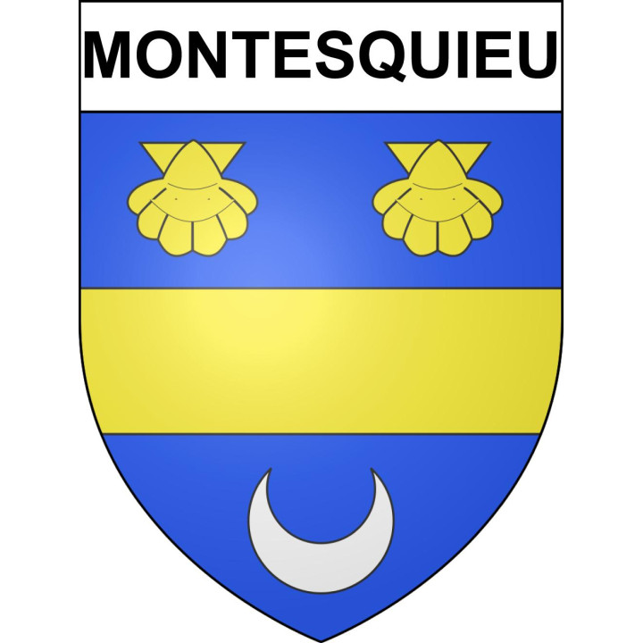 Pegatinas escudo de armas de Montesquieu adhesivo de la etiqueta engomada