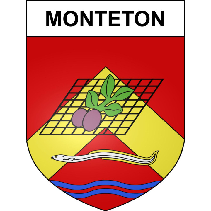 Stickers coat of arms Monteton adhesive sticker