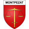 Adesivi stemma Montpezat adesivo