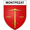 Montpezat 47 ville sticker blason écusson autocollant adhésif