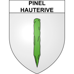 Pegatinas escudo de armas de Pinel-Hauterive adhesivo de la etiqueta engomada