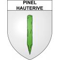 Pinel-Hauterive 47 ville sticker blason écusson autocollant adhésif