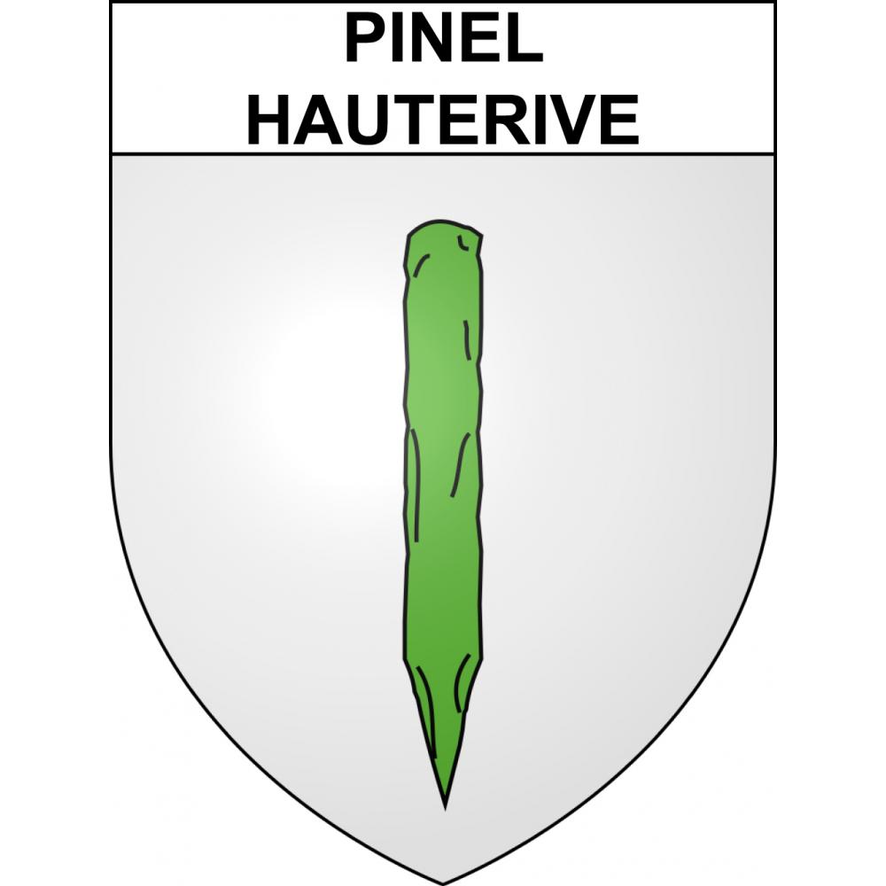 Stickers coat of arms Pinel-Hauterive adhesive sticker