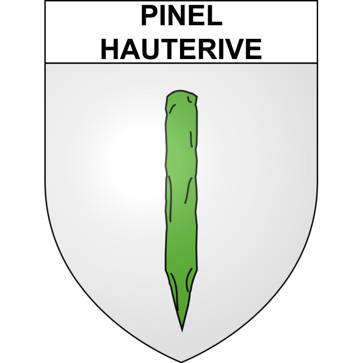 Pegatinas escudo de armas de Pinel-Hauterive adhesivo de la etiqueta engomada