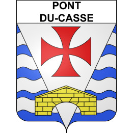 Stickers coat of arms Pont-du-Casse adhesive sticker