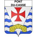 Pont-du-Casse Sticker wappen, gelsenkirchen, augsburg, klebender aufkleber