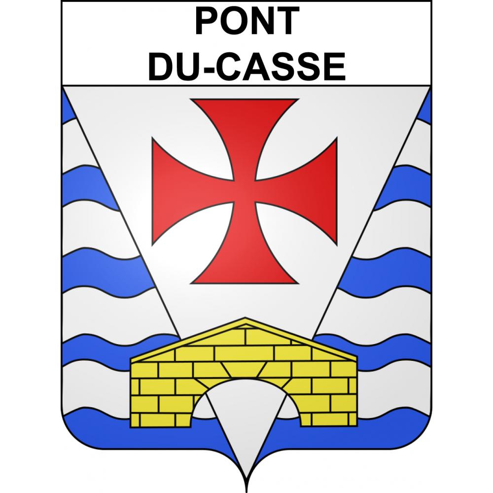 Pegatinas escudo de armas de Pont-du-Casse adhesivo de la etiqueta engomada