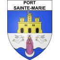 Port-Sainte-Marie 47 ville sticker blason écusson autocollant adhésif