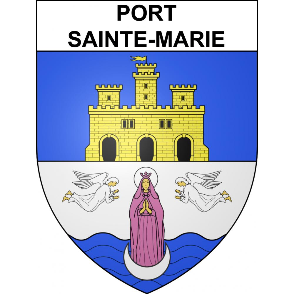 Port-Sainte-Marie 47 ville sticker blason écusson autocollant adhésif