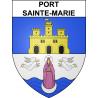 Pegatinas escudo de armas de Port-Sainte-Marie adhesivo de la etiqueta engomada