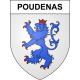 Adesivi stemma Poudenas adesivo