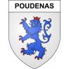 Stickers coat of arms Poudenas adhesive sticker