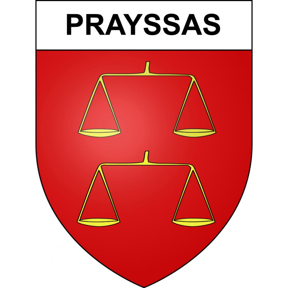 Prayssas Sticker wappen, gelsenkirchen, augsburg, klebender aufkleber