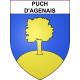 Puch-d'Agenais 47 ville sticker blason écusson autocollant adhésif